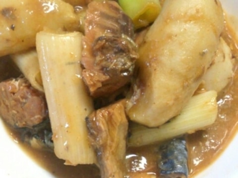 サバ味噌缶と里芋の煮物